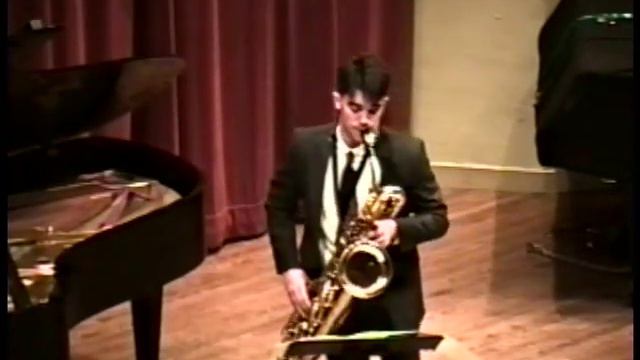 Mark Watters Rhapsody for Baritone Saxophone - classical concert sax solo смотреть онлайн