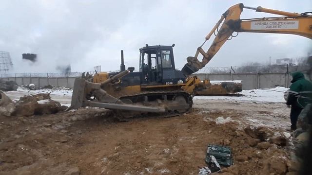 Ремонт рулевой системы бульдозера shantui sd16 в Челябинске. смотреть онлайн