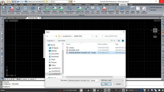 How to convert pdf to dxf in ActCAD смотреть онлайн