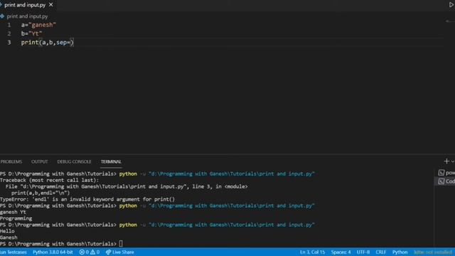 #8 print() and input() method in python explained in 10 minutes! | Python Tutorial for beginners смотреть онлайн