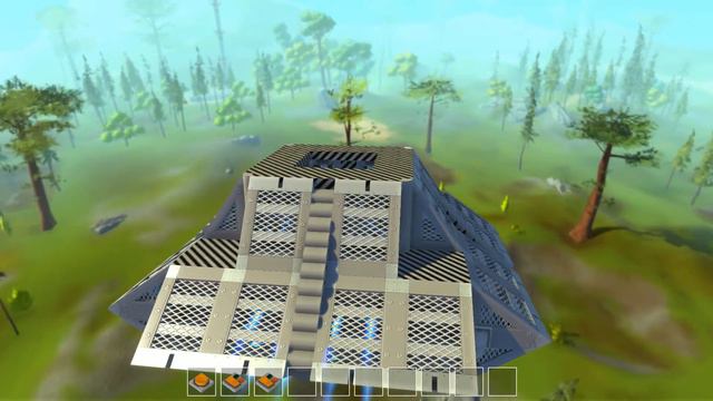 Scrap Mechanic - Aliens? JK I built a UFO!!! смотреть онлайн
