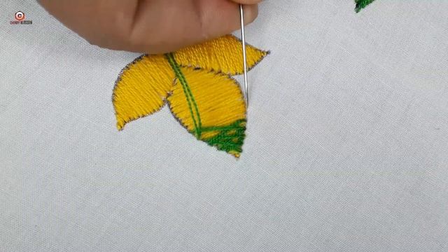 Hand embroidery leaf stitch design with cross stitch/crafts & embroidery смотреть онлайн