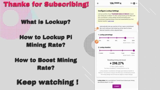 What is Pi Mining Lockup & How to Lockup Pi Mining Rates l Boost Pi Mining Rates l Pi Network l смотреть онлайн