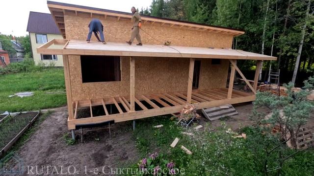 Каркасный дом по проекту КД20-8,5х11-1Э. День 9,10 смотреть онлайн