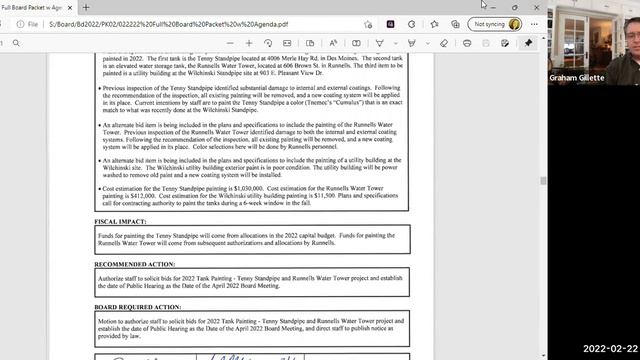 February 22, 2022: Des Moines Water Works Board of Water Works Trustees Meeting смотреть онлайн