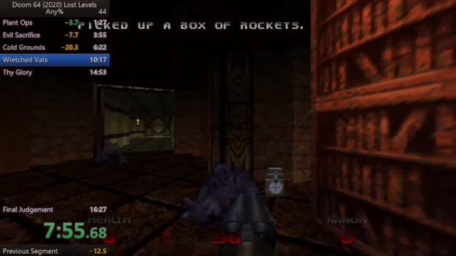 DOOM 64 (2020) - The Lost Levels BG Any% - 15:44 | PC | New PB смотреть онлайн