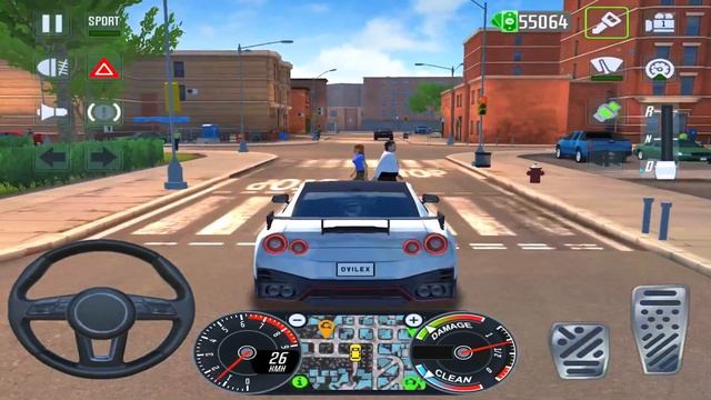 Taxi sim 2022 Evolution - Nissan GTR Taxi Car Drive in City - Car Games Android Gameplay смотреть онлайн