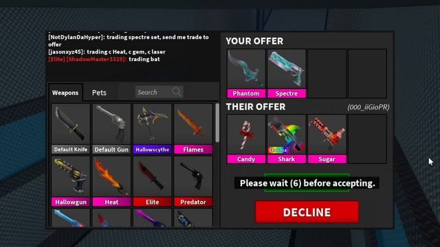 What Do People Offer For Spectre Set? (MM2) смотреть онлайн