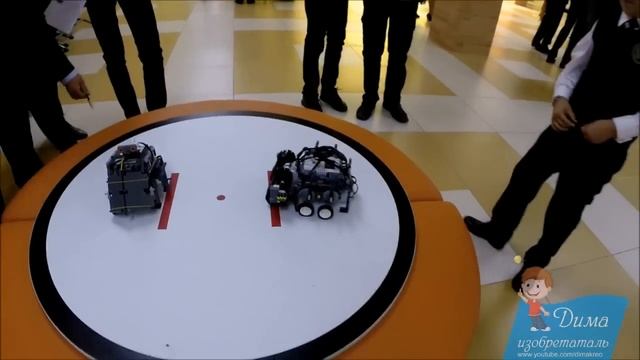 5 боев сумо роботов-сумоистов из Lego Mindstorms смотреть онлайн