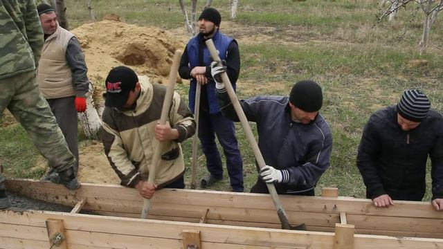 Строительство мечети в с.Коркмаскала смотреть онлайн