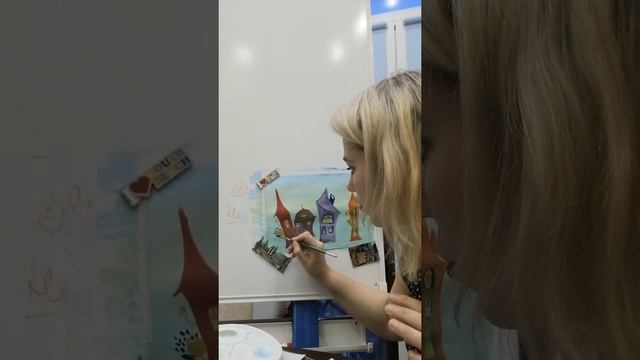 Рисуем солнечный город смотреть онлайн