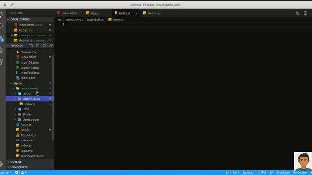 Login con Facebook en aplicación ReactJS - parte 1 смотреть онлайн