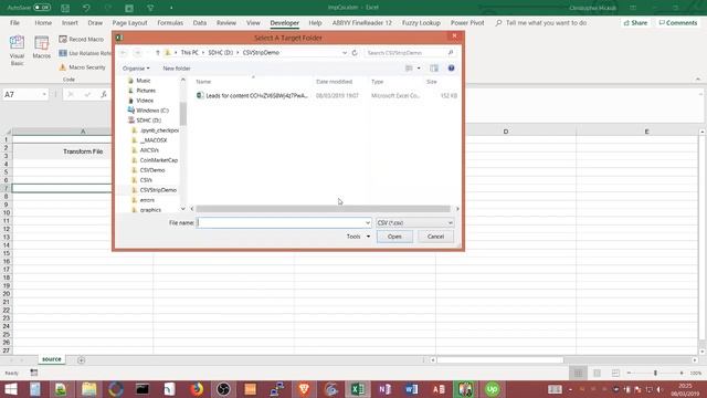 Excel VBA strip chars from CSV file смотреть онлайн
