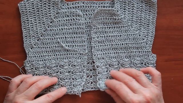 Вязание.Комбинезон крючком.