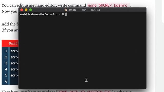 HOW TO SET ANDROID ENVIRONMENT VARIABLES ON Macbook, iMac or MacOS смотреть онлайн