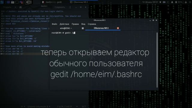 Как получить рут права и поменять цвет рут пользователя[kali linux] 2020.2 смотреть онлайн