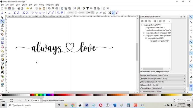 How to use swirls and hearts (Glyphs) in Inkscape fonts to make a keychain on a Glowforge смотреть онлайн