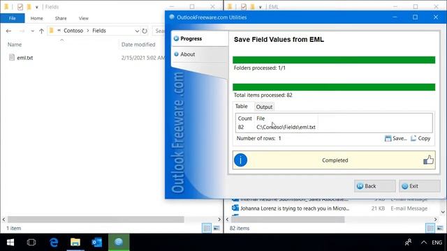 Save All Headers from EML files смотреть онлайн