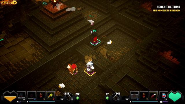 Minecraft dungeons. Let's kill the nameless one. desert temple gameplay local coop pc смотреть онлайн