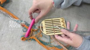 Заправка бёрдышка Уроки ткачества Курс для начинающих Ткём первый пояс