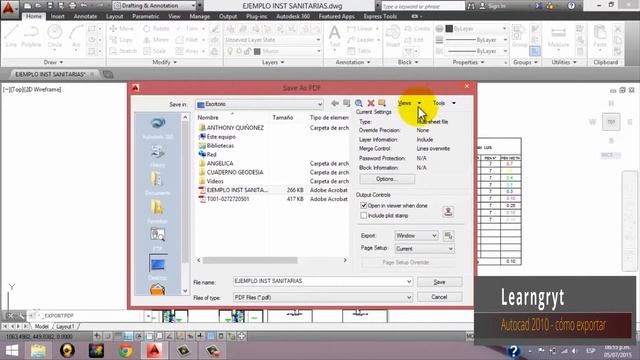 AutoCAD 2010 - Cómo Exportar Planos смотреть онлайн