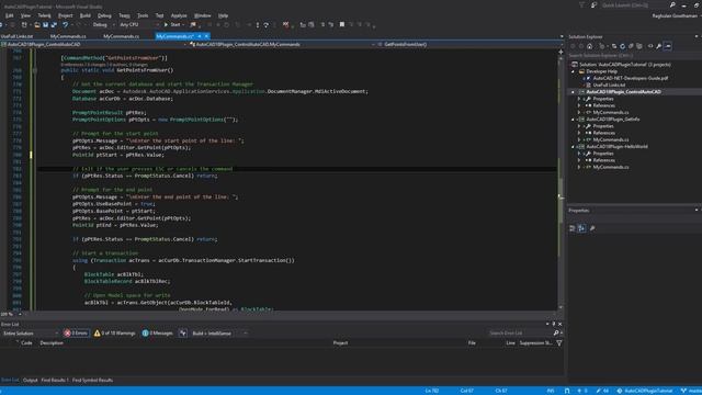 AutoCAD Get User Input using Code смотреть онлайн