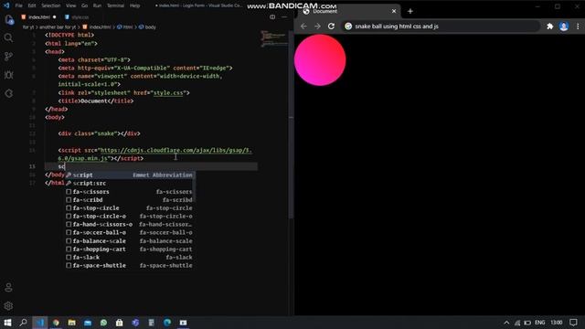 Snake using html , css & gsap смотреть онлайн