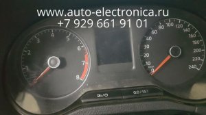 Скрутить пробег Volkswagen Polo 2015г.в., белая приборка, через OBD, Раменское, Жуковский, Москва