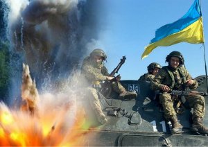 Бой в районе Песок снятый с дрона и с экшн камеры украинского военного, штурмующего окопы.