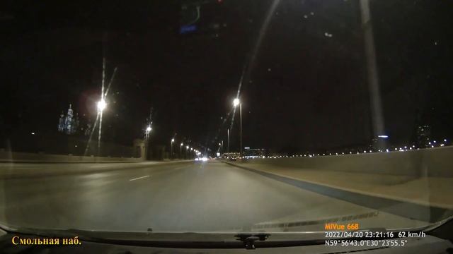Покатушки по ночному Питеру! Дороги С.-Петербурга с регистратора + GO PRO. Эффект в две камеры! смотреть онлайн
