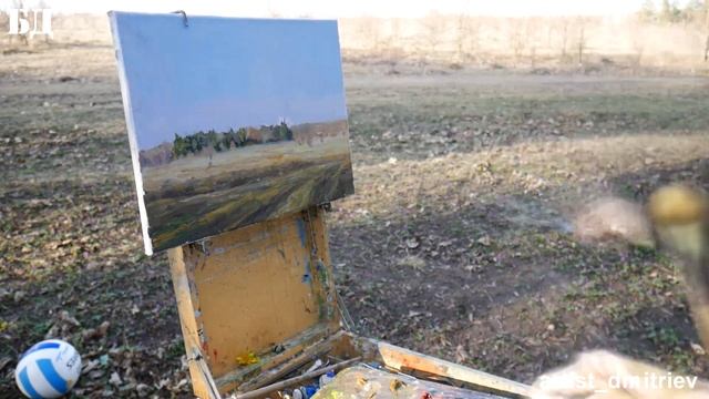 ПИШУ НА ПЛЕНЭРЕ ВЕЧЕРНИЙ ПЕЙЗАЖ. PLEIN AIR PAINTING смотреть онлайн