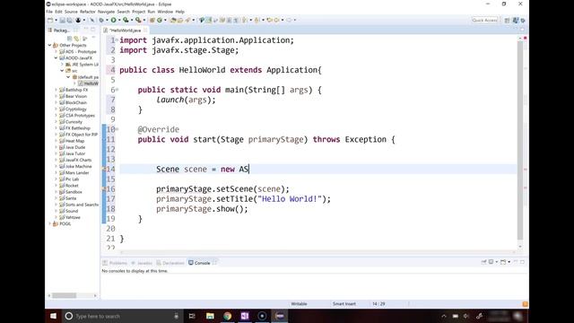 JavaFX Hello World смотреть онлайн
