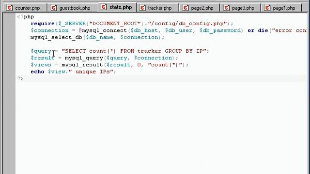 PHP & MySQL Course 18 Writing a Stat Tracker смотреть онлайн