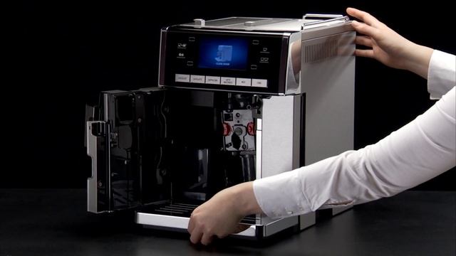 How to clean the coffee grounds container on your De'Longhi PrimaDonna Exclusive ESAM 6900 смотреть онлайн