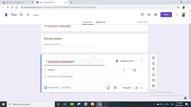 Krijimi i testeve me Google Forms смотреть онлайн