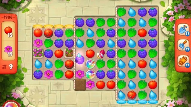GardenScapes Level 1986 no boosters (16 moves) смотреть онлайн