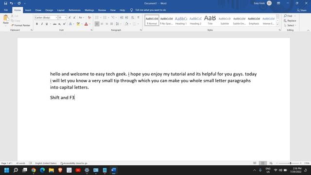 Shortcut Key to Make Capital & Small Letters In MS Word (2022) смотреть онлайн