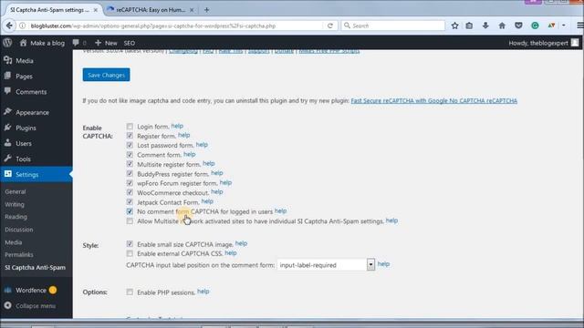 Wordpress SI CAPTCHA Anti-Spam plugin setup Hindi/Urdu смотреть онлайн
