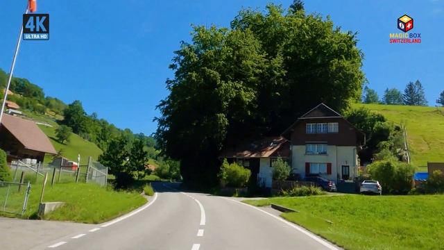 Relaxing Road Trip Series in Switzerland ?? Ep#1 - Panoramic Drive From Fribourg to Thun in Bern смотреть онлайн