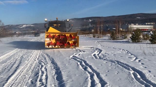 Испытания шнекоротора СШР-1 на базе а/м Урал смотреть онлайн