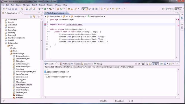 Java Tutorial 93 - Static Import смотреть онлайн