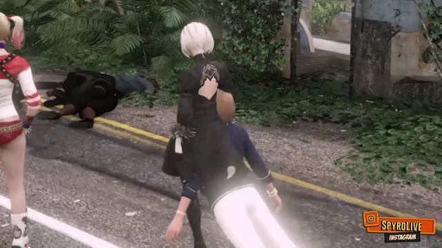 Half SNAKE Woman Attacked AND Destroys LOS SANTOS In GTA 5 - Snake Woman VS Franklin смотреть онлайн