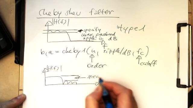 High level IIR filter design in Python: Chebyshev (0002) смотреть онлайн