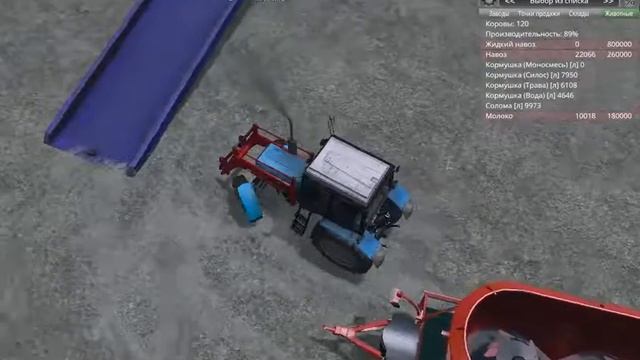 FarmingSimulator2015Game 9день карта ДК1 5 3 Закупка смесителя, продажа техники, досеяли много смотреть онлайн