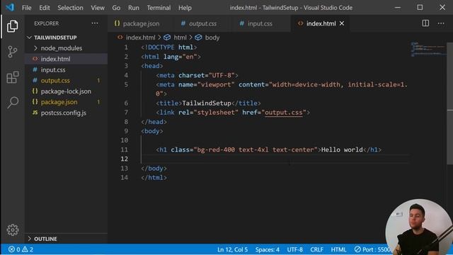Mise en place de TailwindCSS V2 (+Config/Purge/Autoprefixer). смотреть онлайн