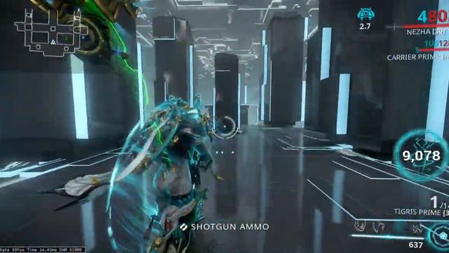 Warframe - Tigris Prime - Testing New Mod Primed Charged Shell - Damage Test смотреть онлайн