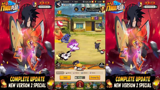 Nindo Peak Special V2 Gameplay - Free VIP 10 & 4 Giftcodes & 10M Gold & Full Ninja