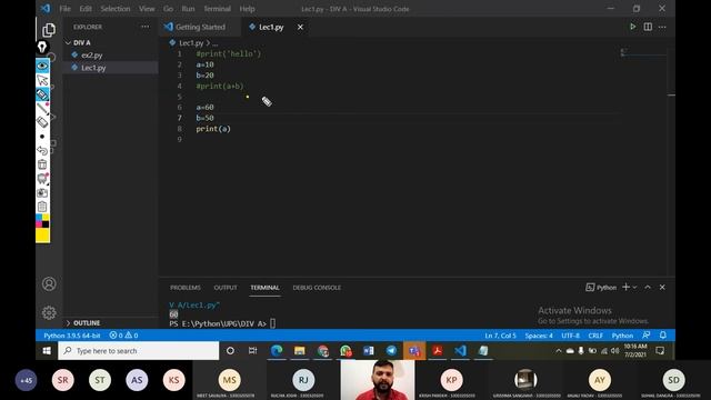 SYBScIT (2021-22 Batch) - Python - UPG Online College Div A - Unit1 Lec1 смотреть онлайн