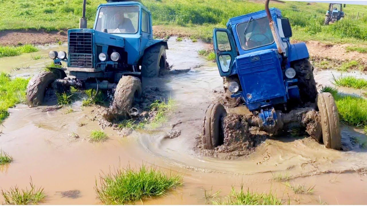 Трактор Т 40 Против Трактор Беларус МТЗ 82 в Грязи смотреть онлайн