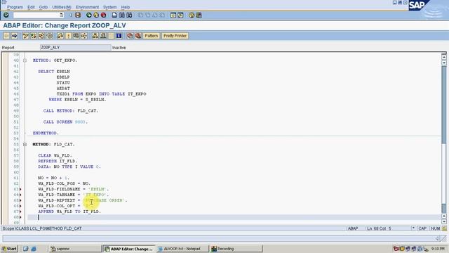 ALV USING OOP смотреть онлайн
